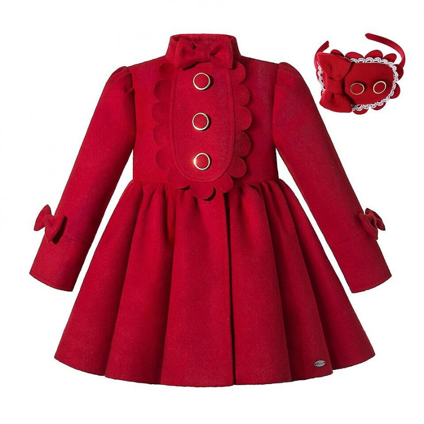 Pettigirl Red Christmas Winter Dresses Jacket Coats Clothes For Infant Baby  Girls Kids Clothing &hairband  To     Years