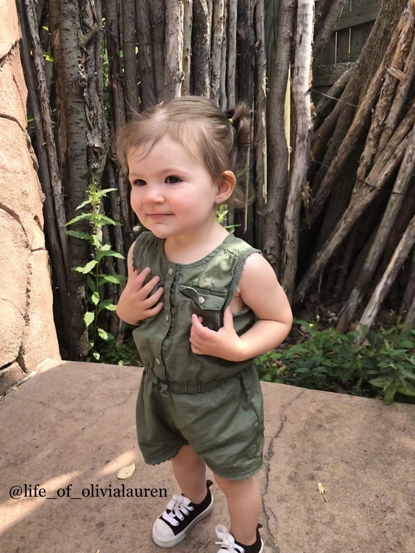 Safari inspired romper makes the perfect outfit for a trip to the