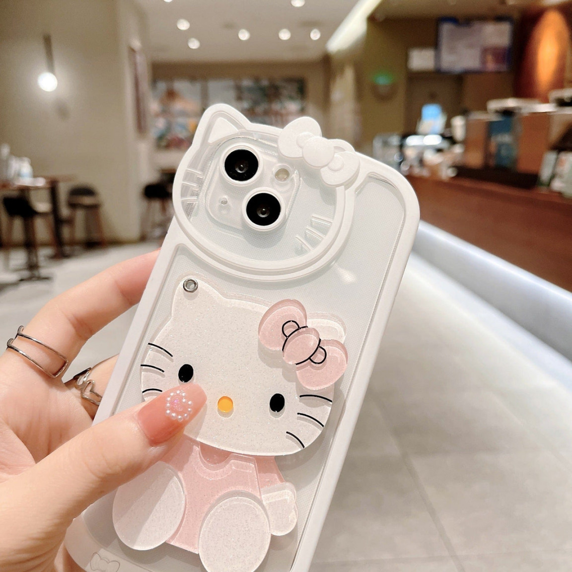 Sanrio Hello Kitty iPhone Case With Cosmetic Mirror – ArtGalleryZen