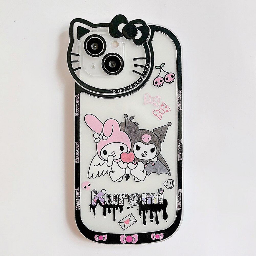 Sanrio Lovers Transparent Case Anime Hellokitty Kuromi Melody