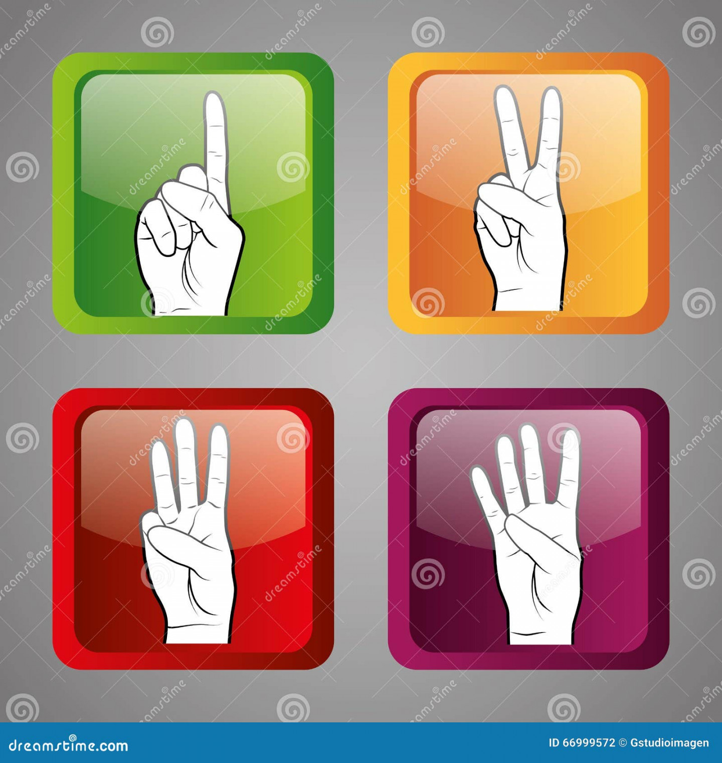 Sign language design stock illustration