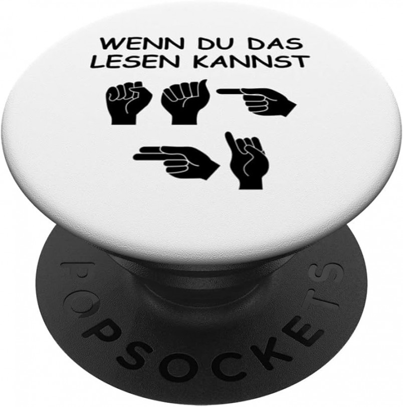 Sign Language for Deaf Sag Hi PopSockets with Interchangeable