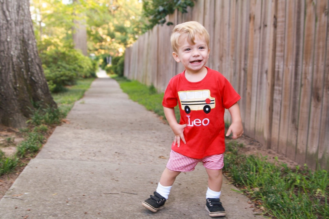 st Day of PreSchool Outfit - Appliqued Shirts and Bodysuits