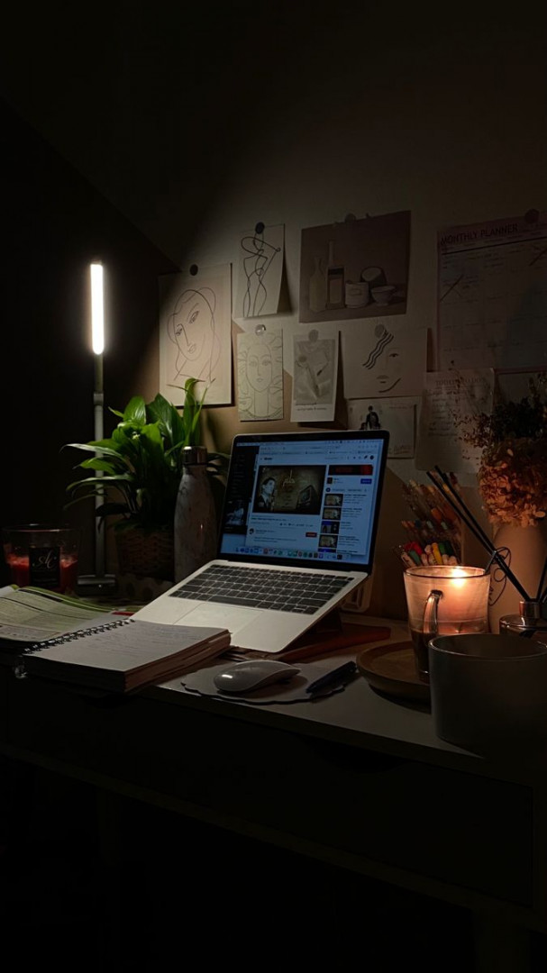 Studying at night 🌜  Study motivation inspiration, Study corner