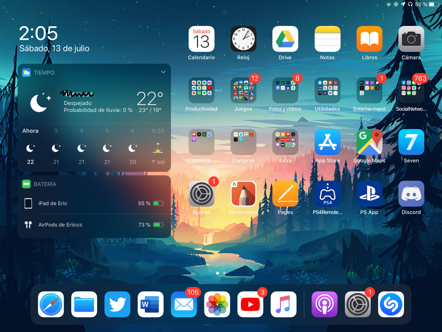 This is the best homescreen setup I had for ages, iPadOS works