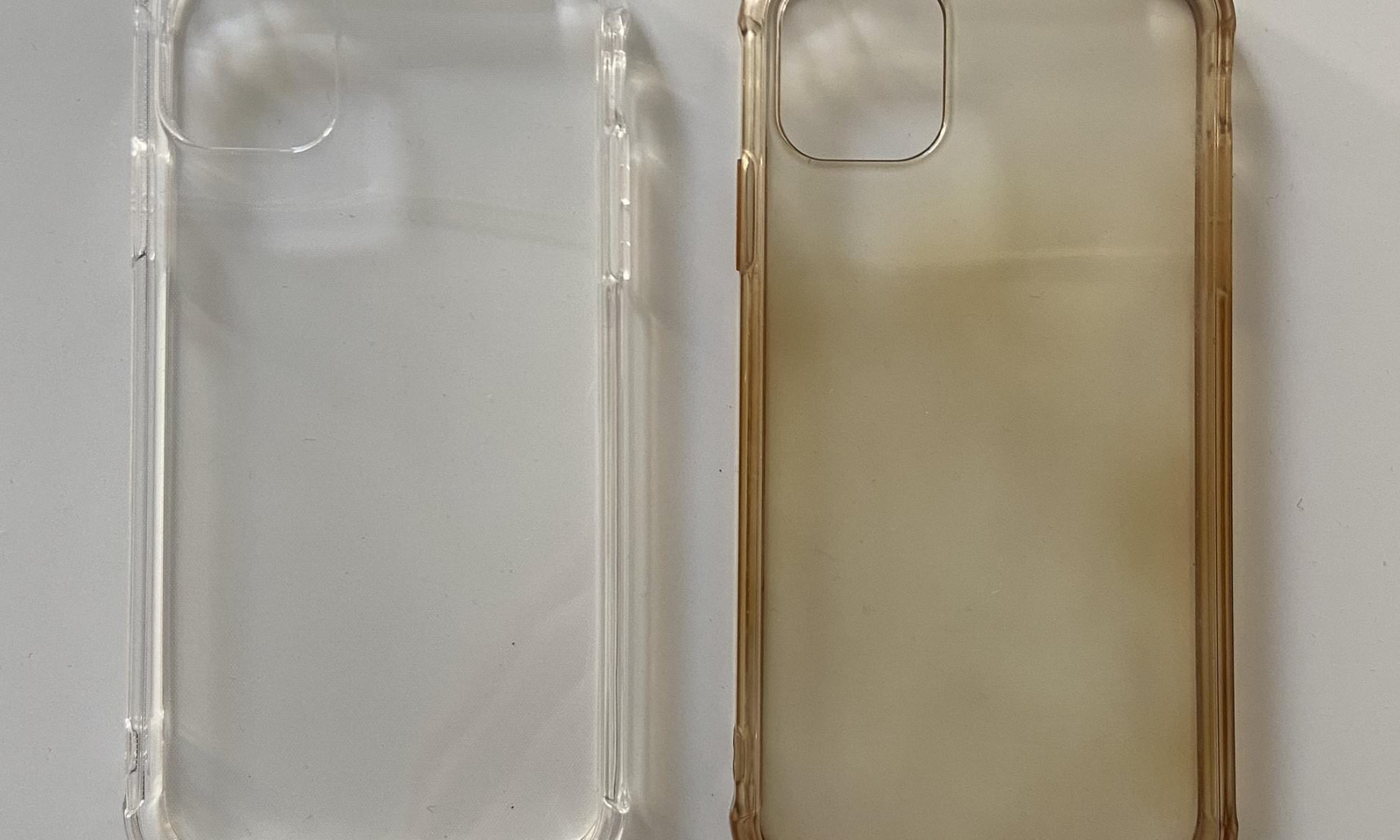 This is why your clear iPhone your Android case turns YELLOW - and