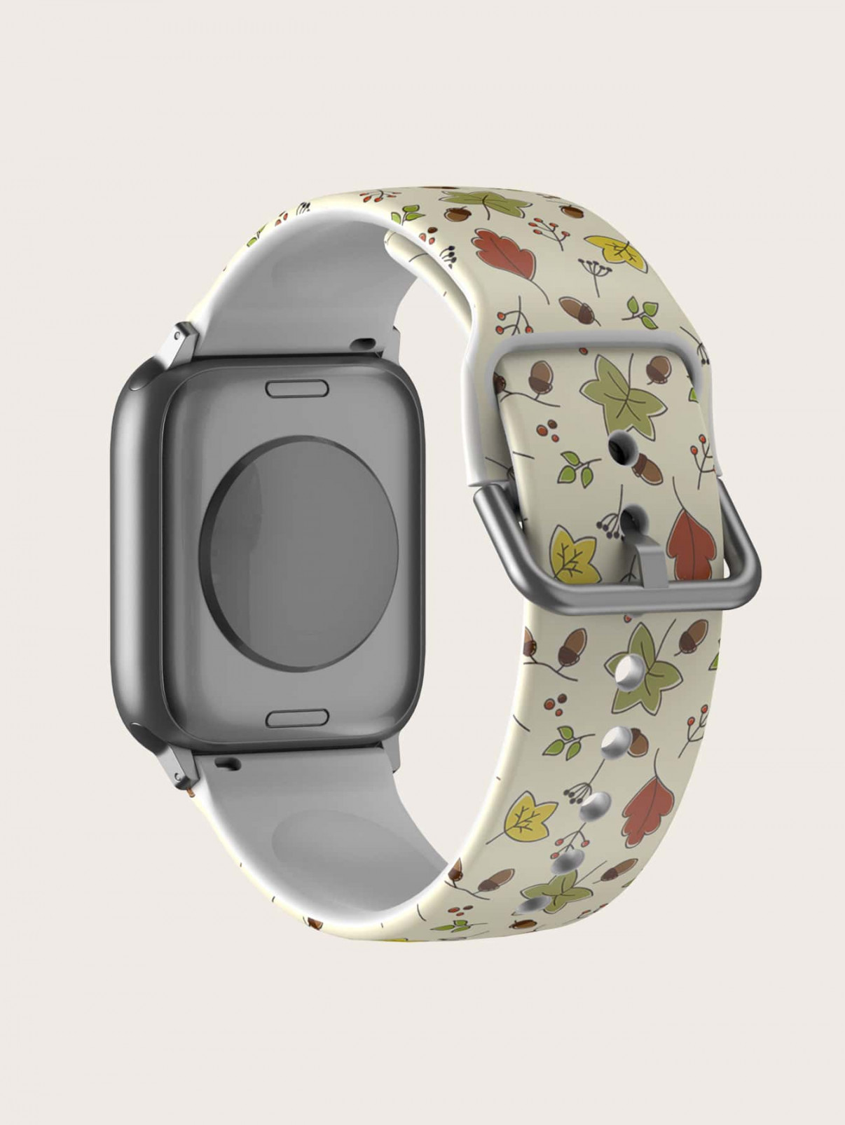 Uhrenband Herbst Blätter Muster, Silikon kompatibel zu Apple Watch