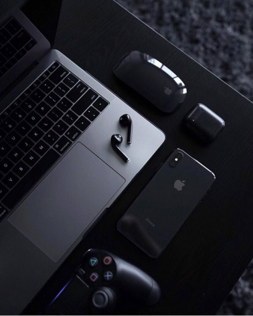 UltraLinx  Apple products, Black apple, Black and white aesthetic