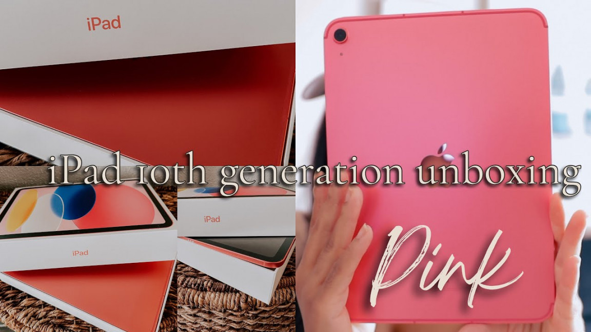 Unboxing the iPad th Generation in PINK! l SO PRETTY 💕