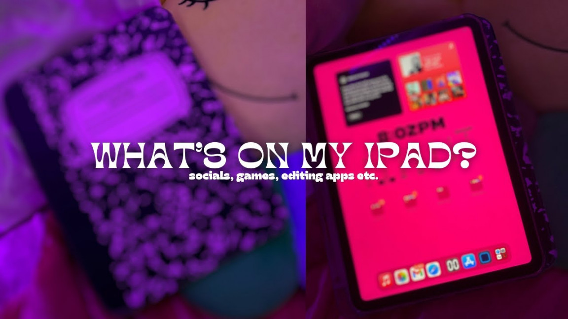 what’s on my ipad?? *pink edition*  social apps, editing apps + more