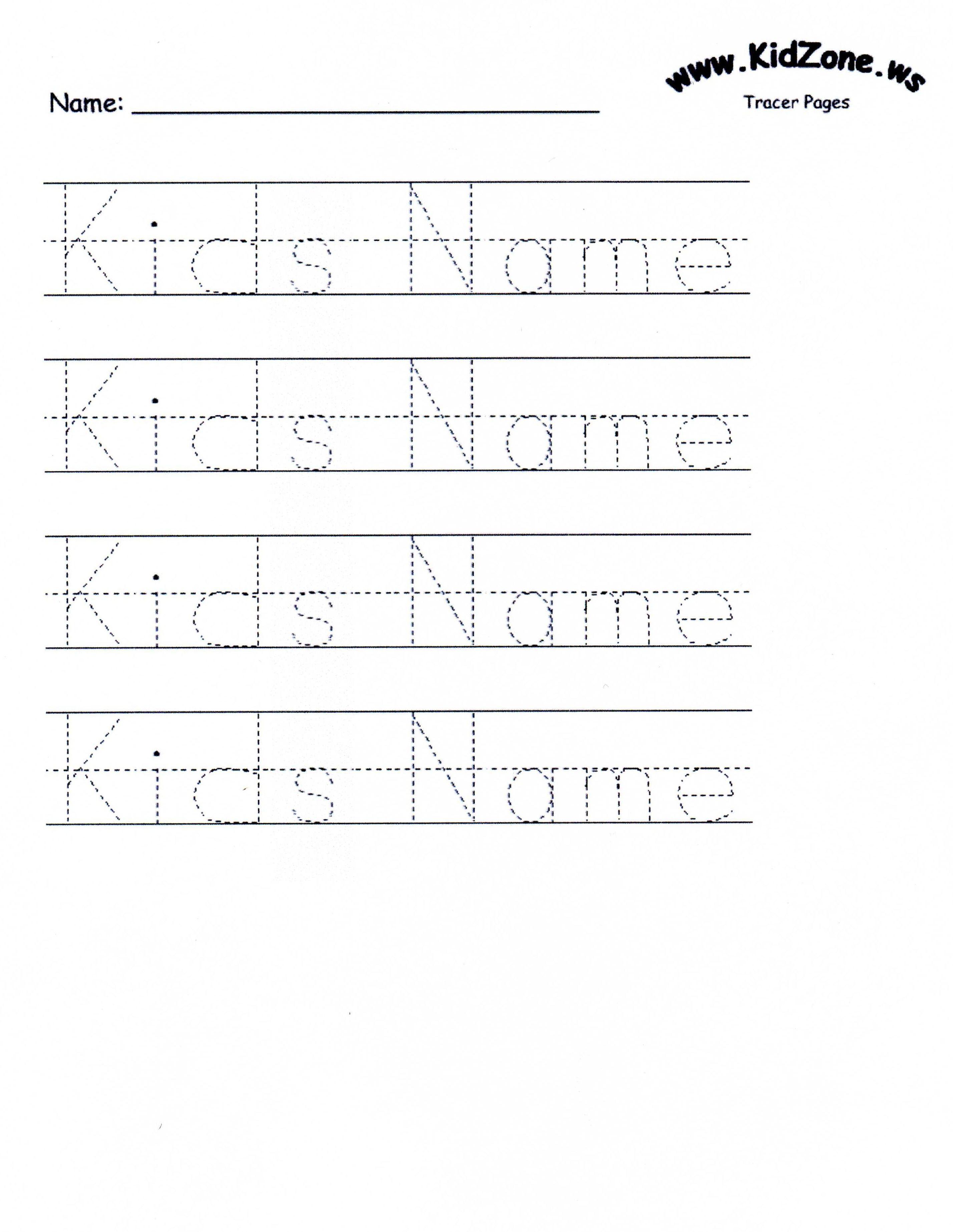 Preschool Letter Tracing Printable 2