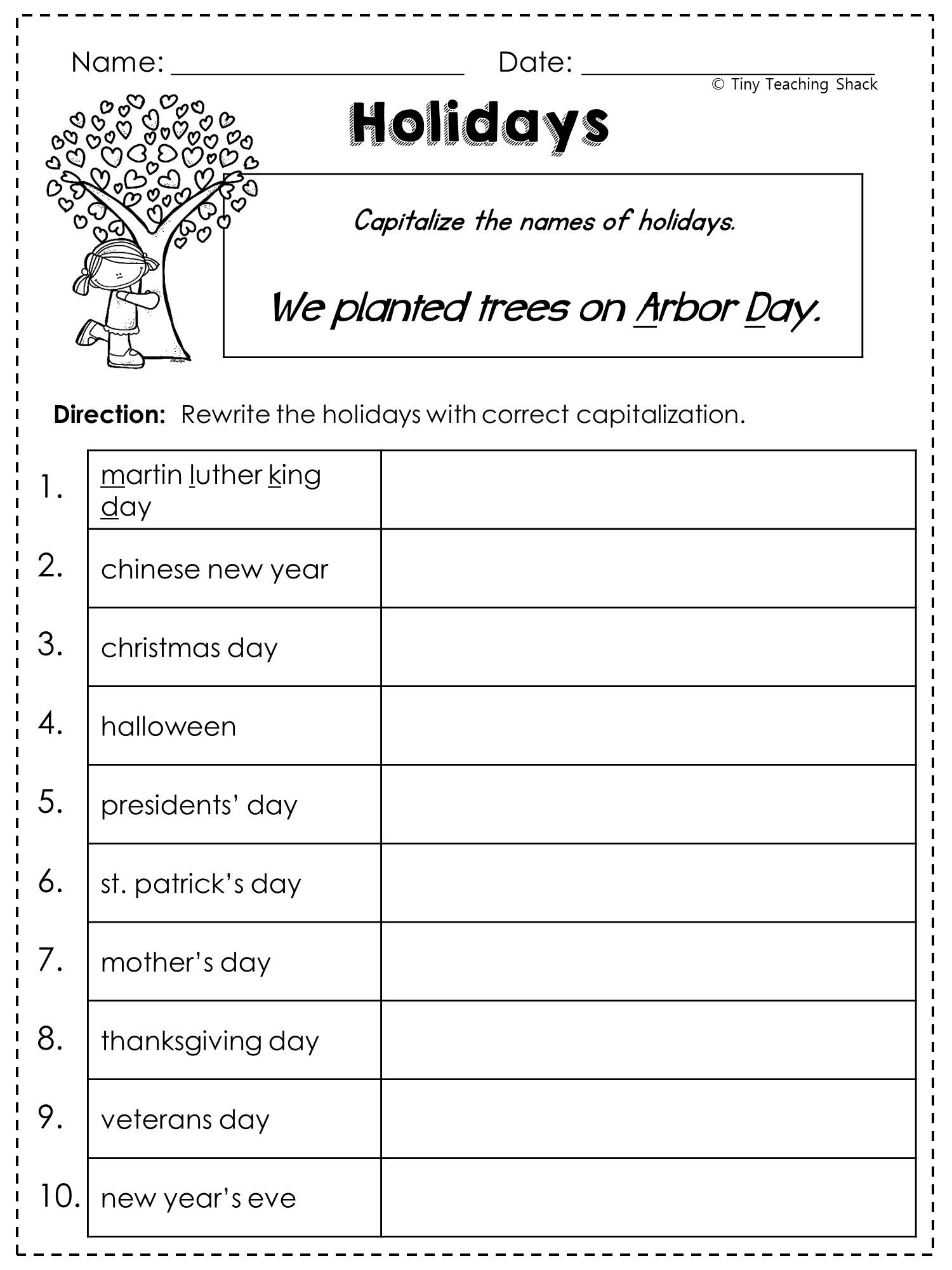 20 2Nd Grade Worksheets Writing