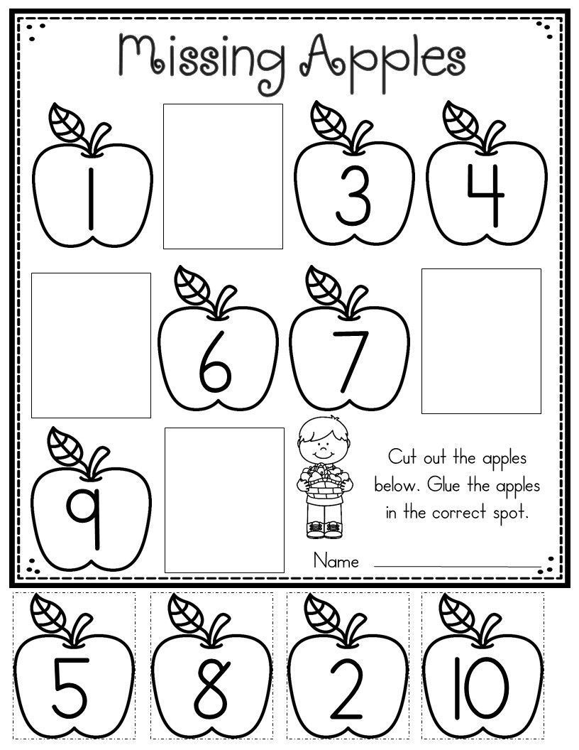 20 Back To School Math Worksheets For Preschool