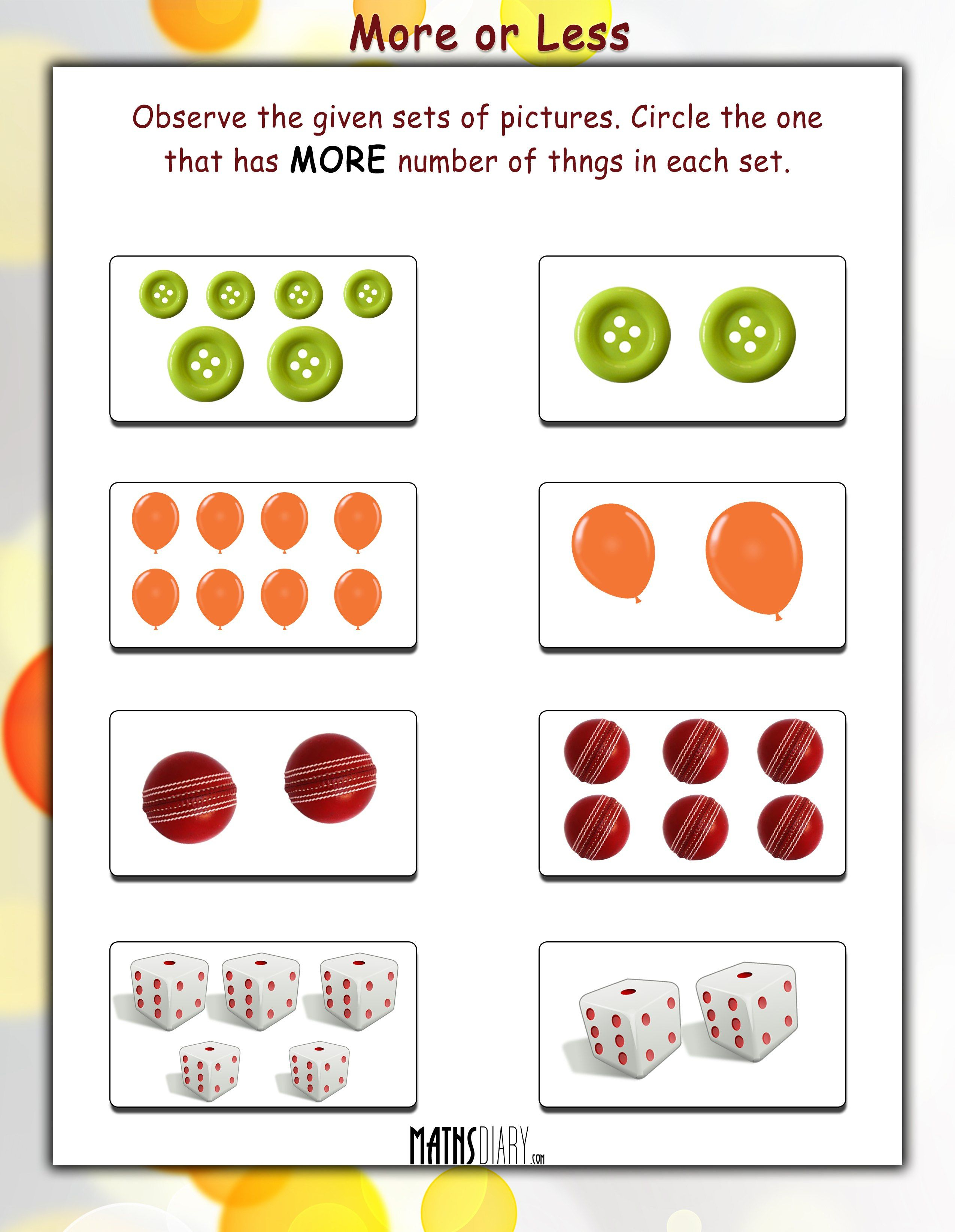 20 Math For Kids Worksheets Kindergarten Printable