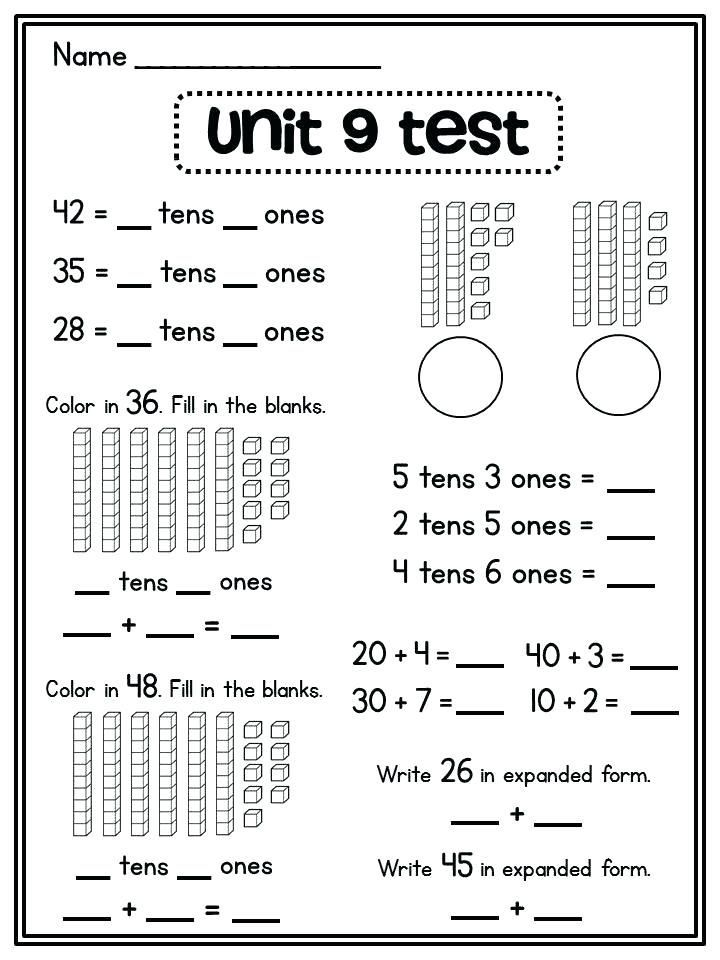 20 Place Value Worksheets For Grade 1 Math