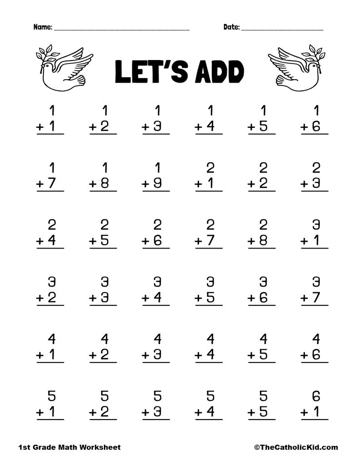 20 Worksheets For 1St Grade English Math Division