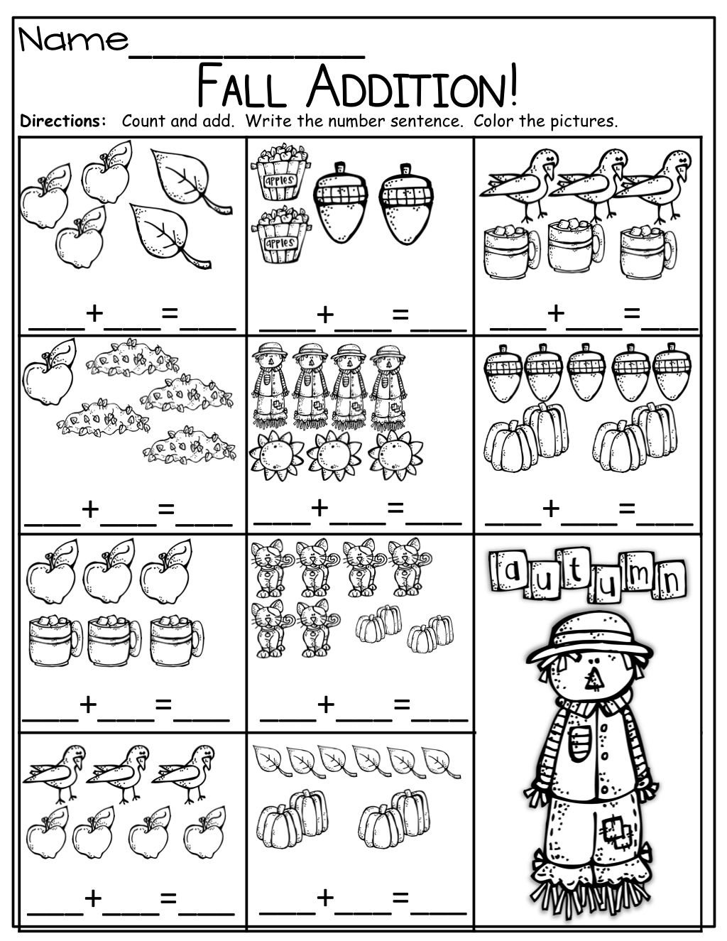 30 Back To School Math Worksheets For Preschool