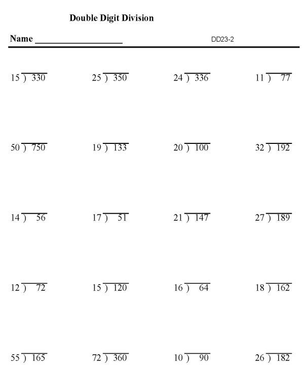 30 Math Worksheets For 4Th Grade Division