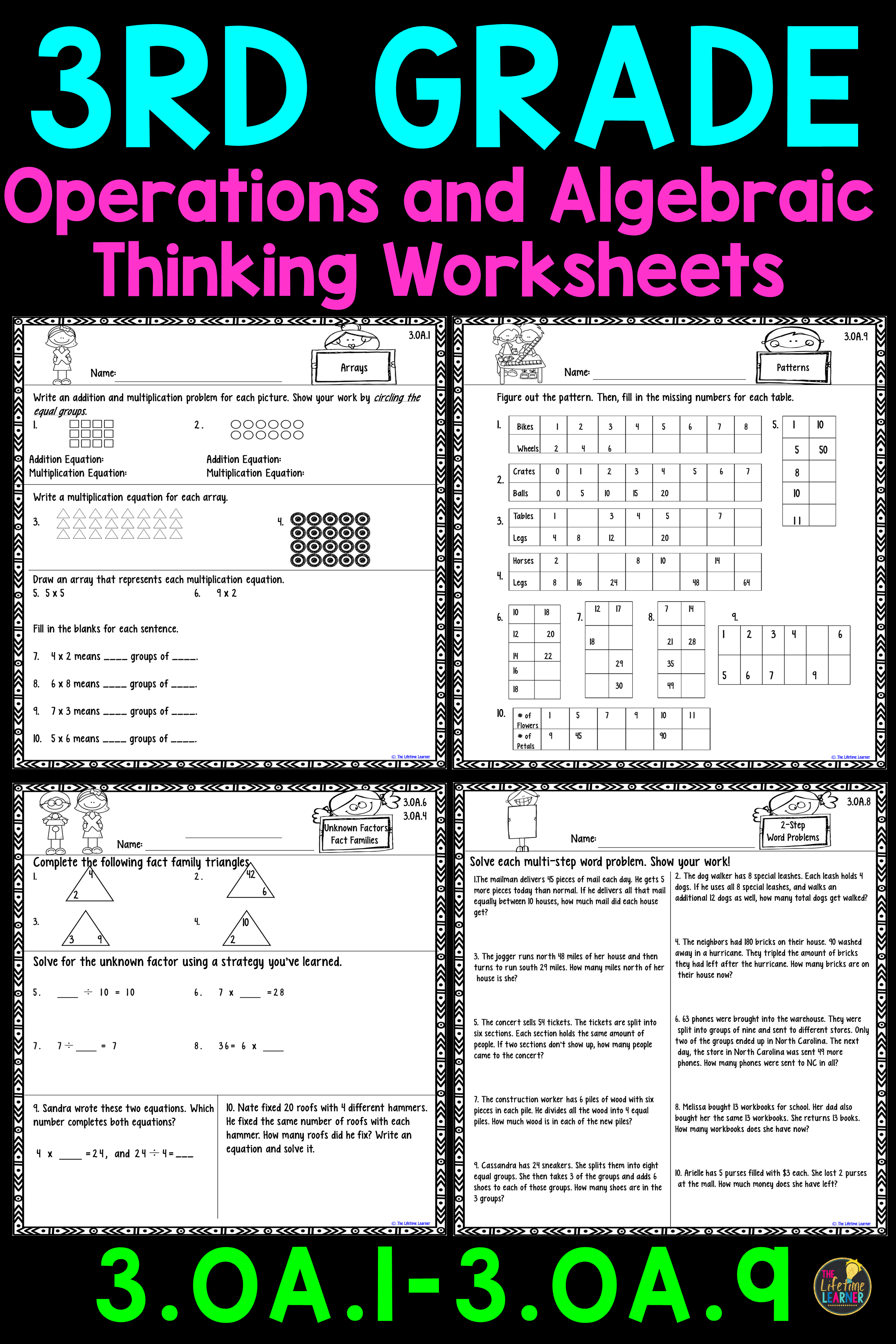 30 One Step Equations Division Worksheet