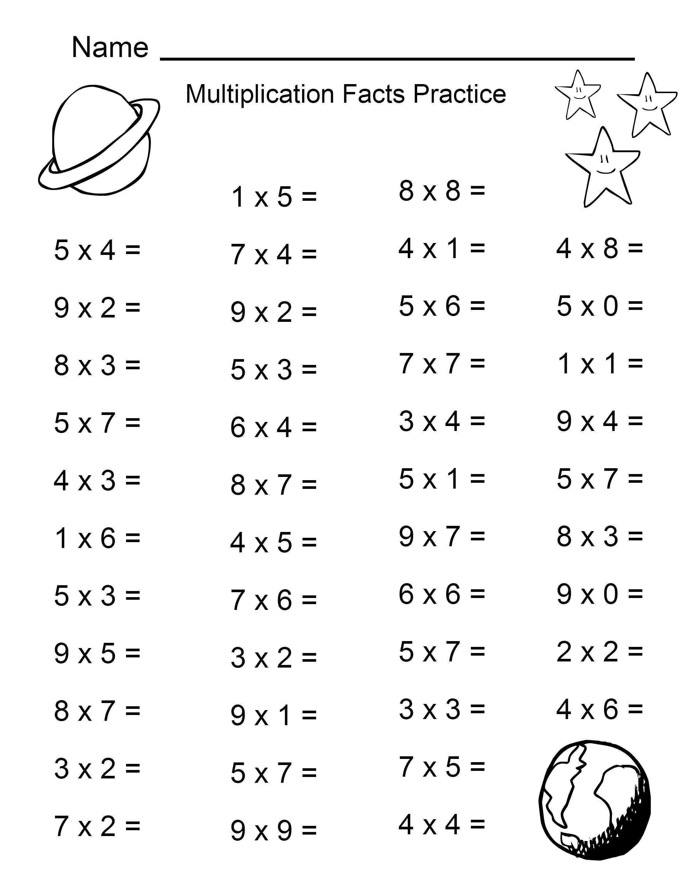 30 Printable Multiplication Worksheets 3Rd Grade