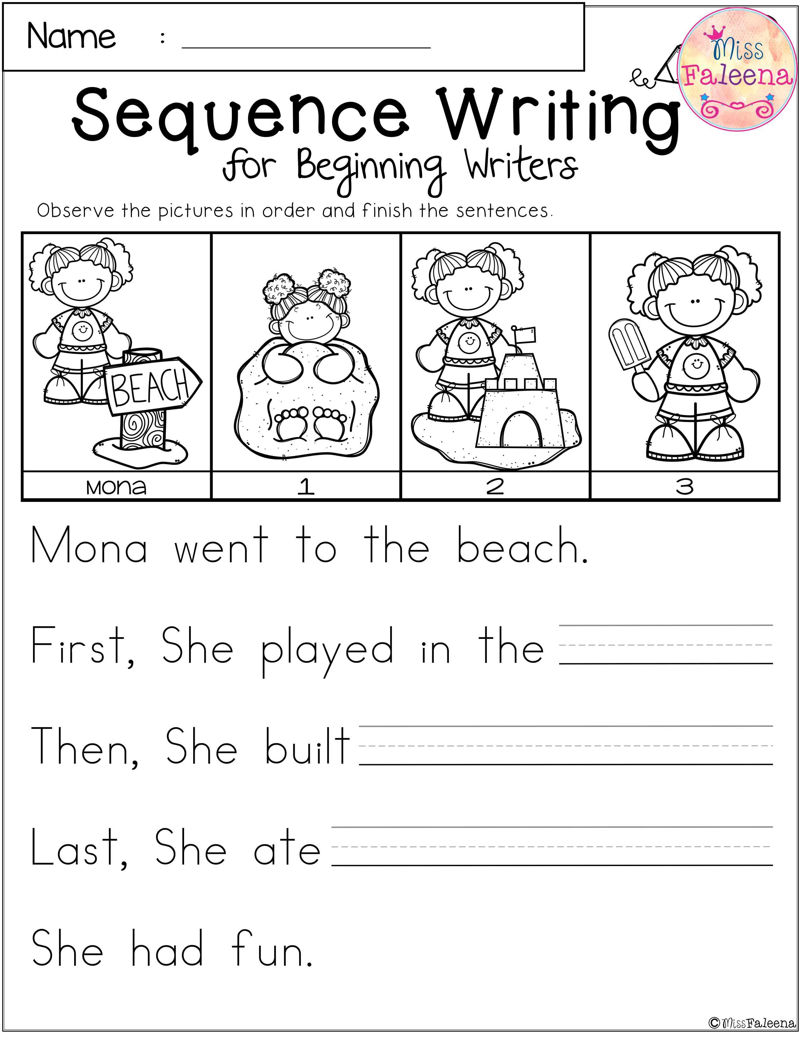 30 Writing For 1St Grade Worksheets