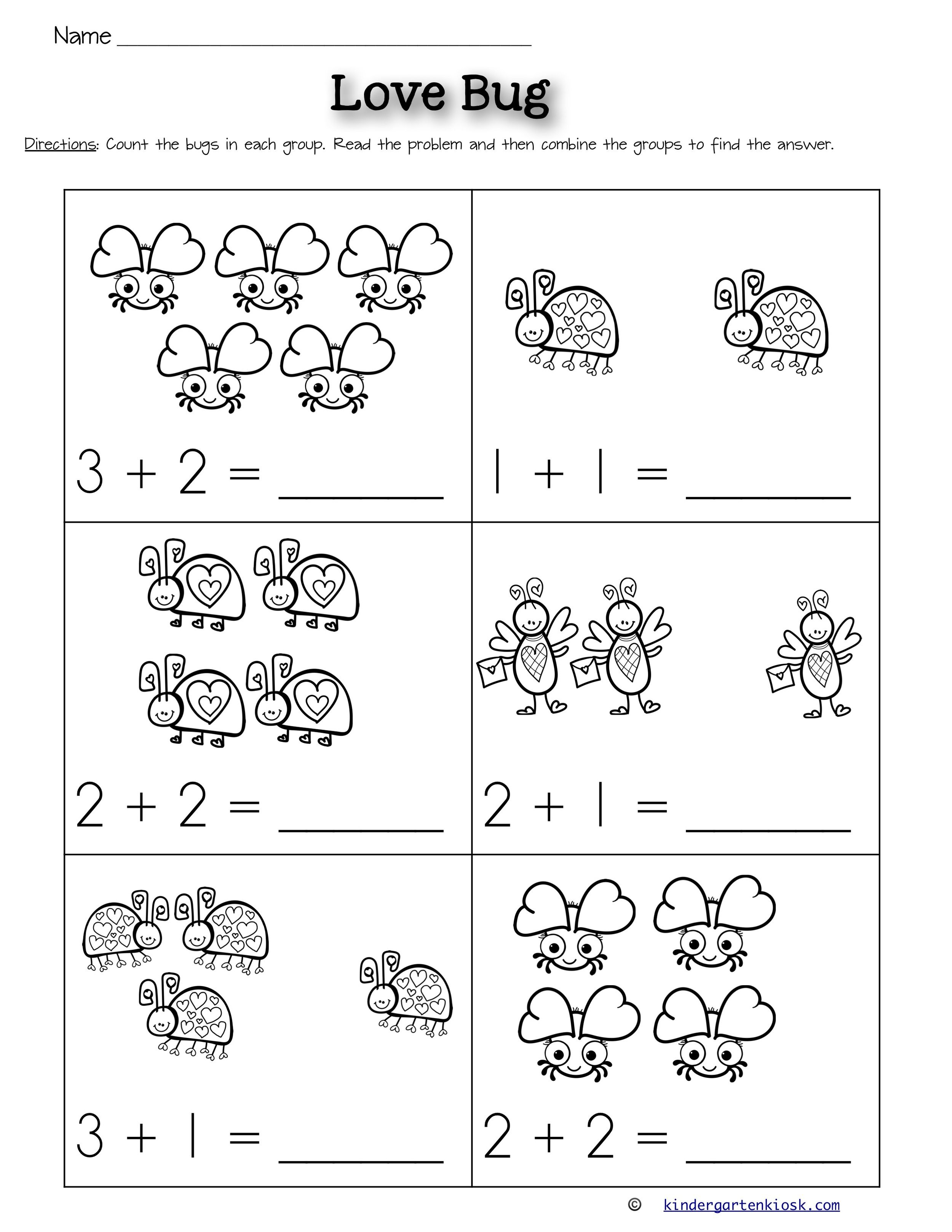 35 Math For Kids Worksheets Kindergarten Printable