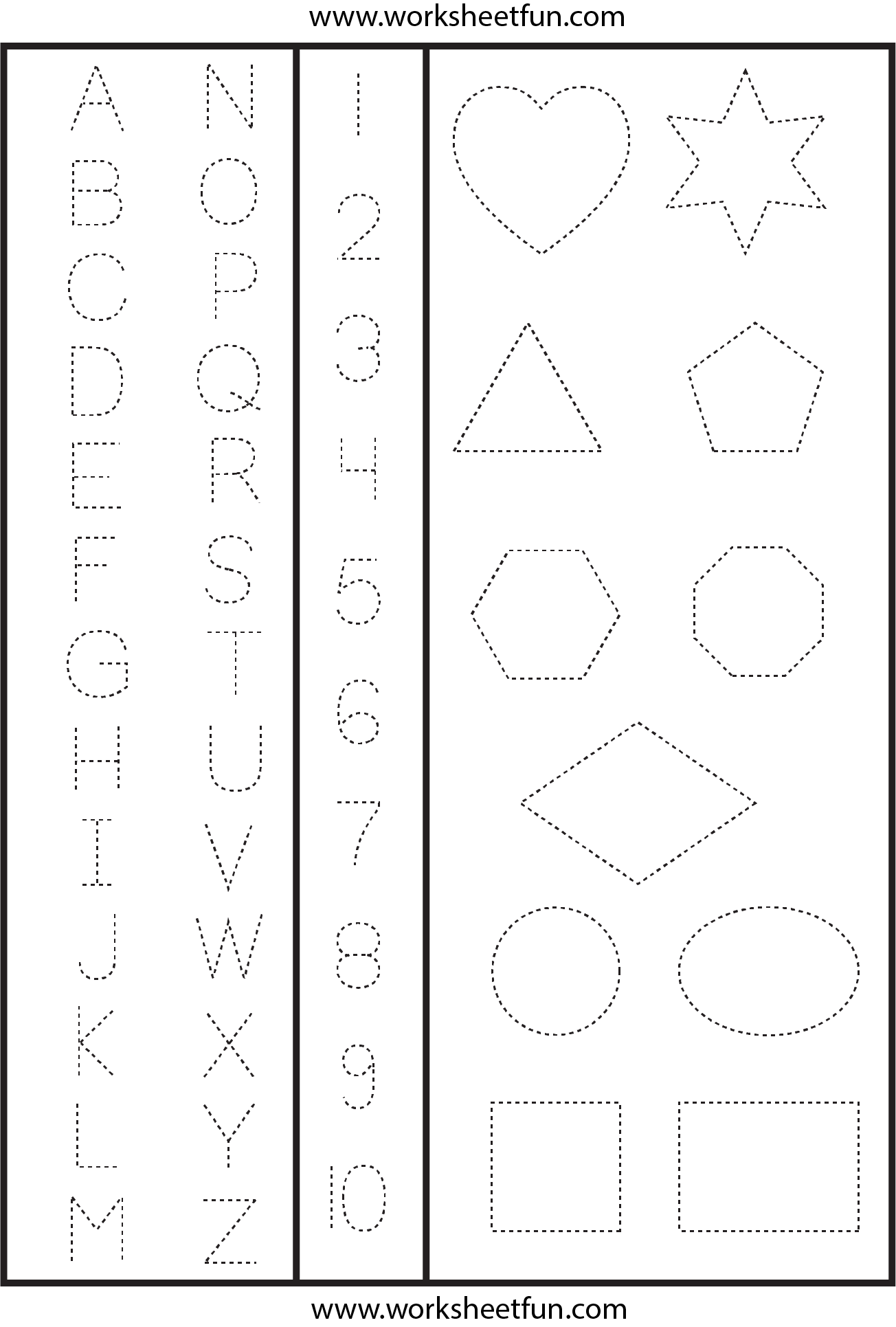 35 Number Tracing Worksheets For Kindergarten