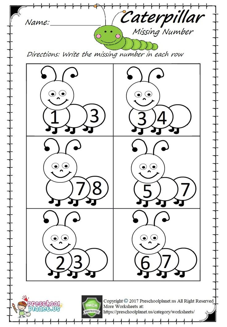 35 Numbers Worksheets Kindergarten Activities