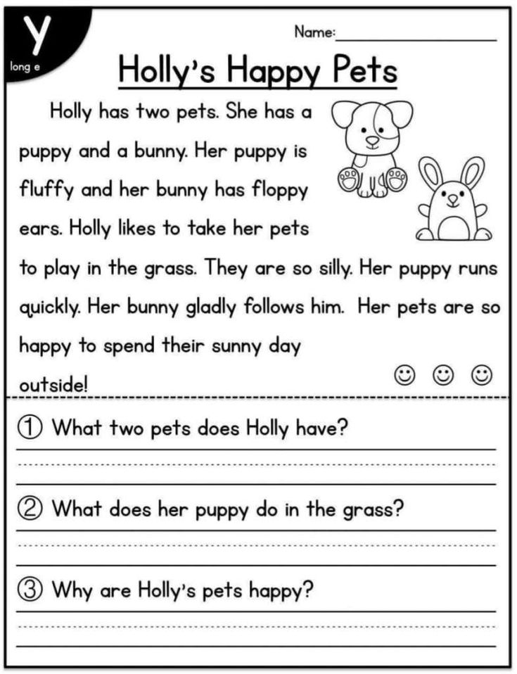 35 Printable Kindergarten Reading Worksheets