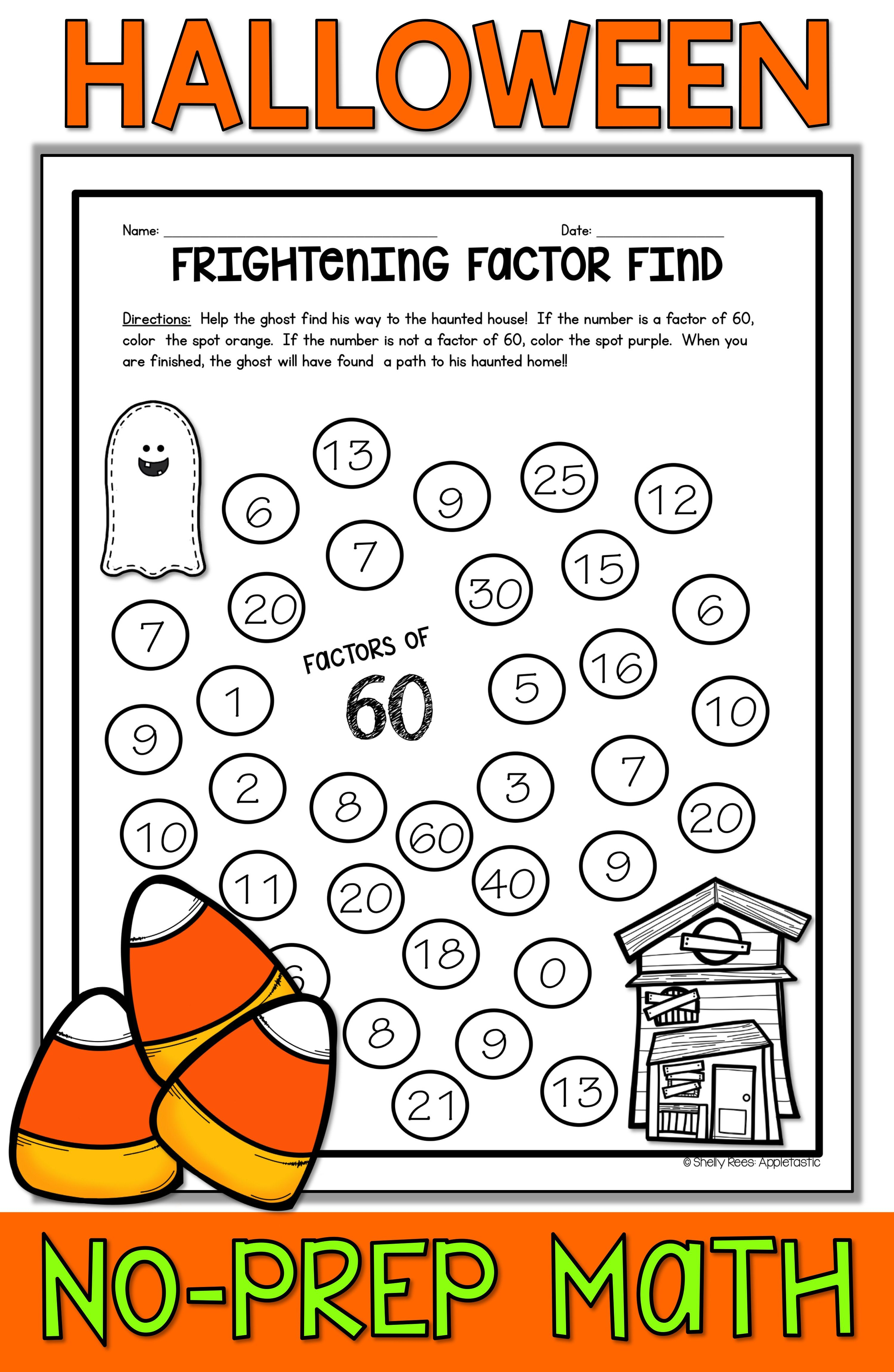 21 Halloween Math Worksheets Multiplication