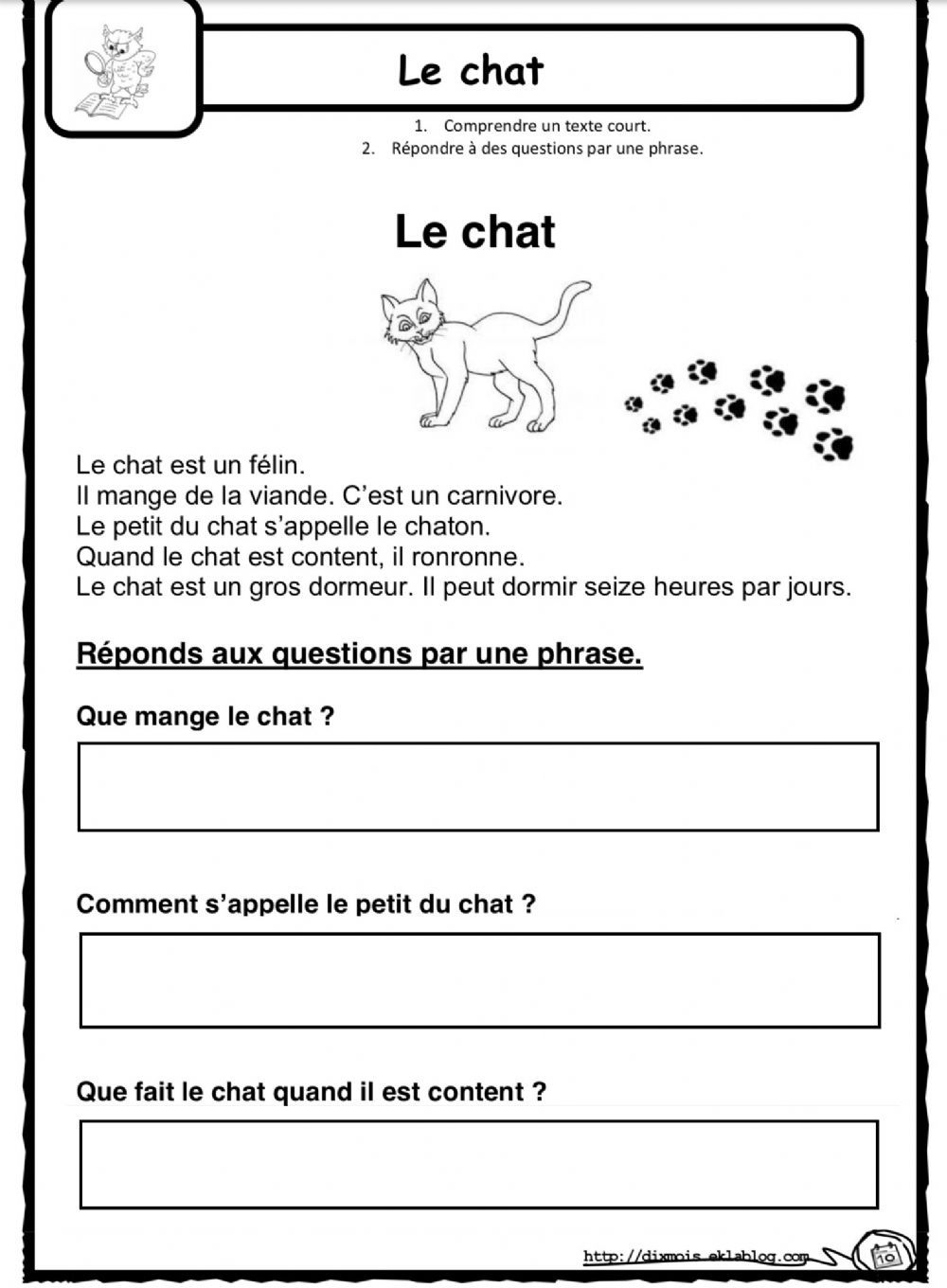 21 Kindergarten Worksheets In French