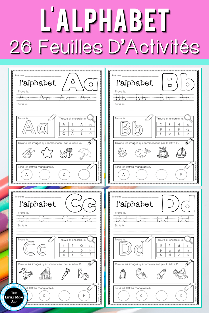 21 Kindergarten Worksheets In French