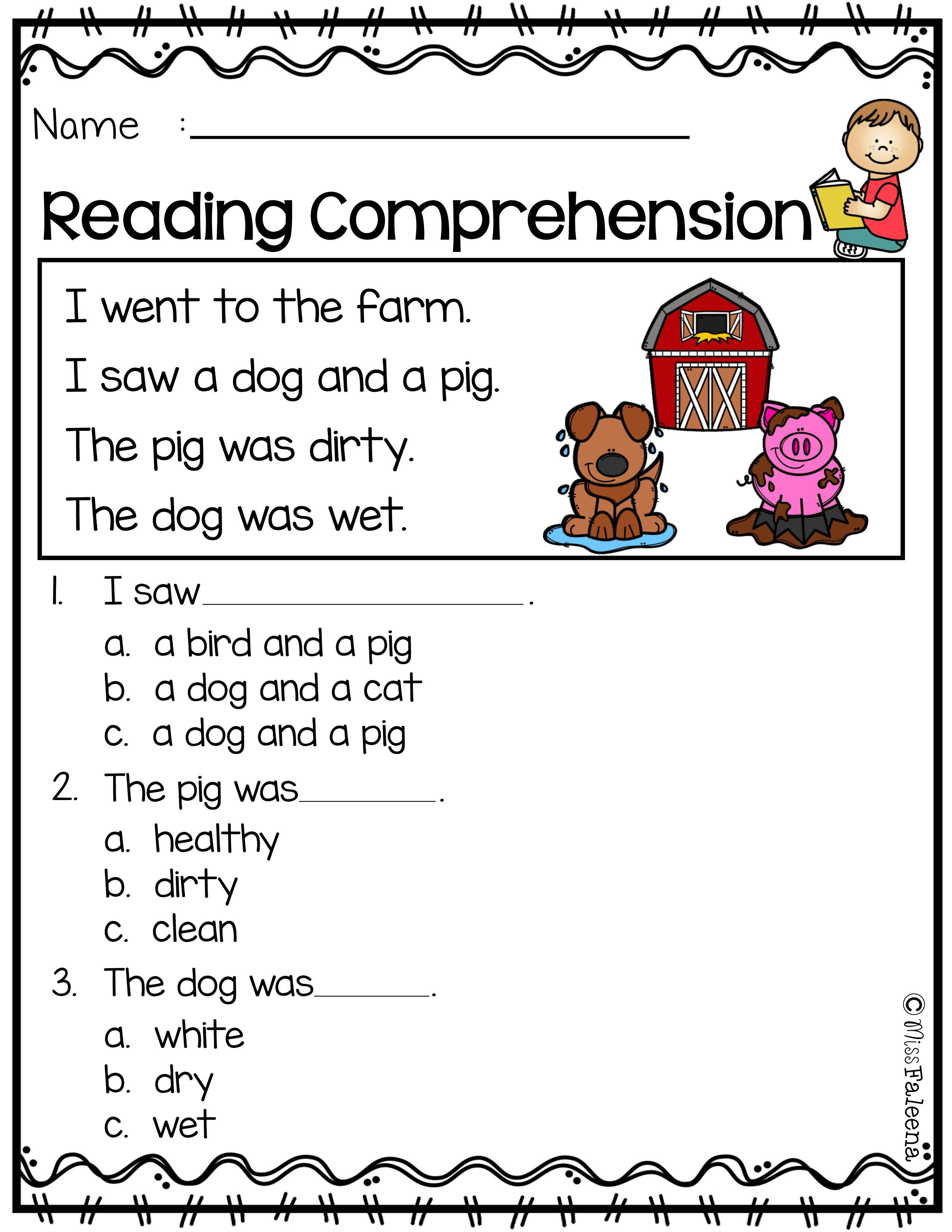 21 Printable Kindergarten Reading Worksheets