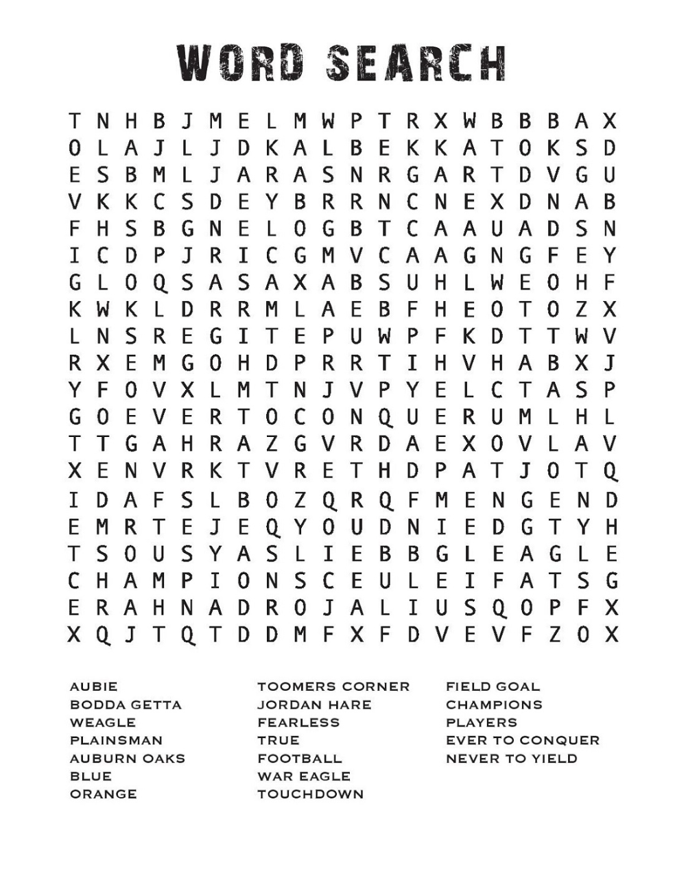 21 Word Search Worksheets For Kindergarten