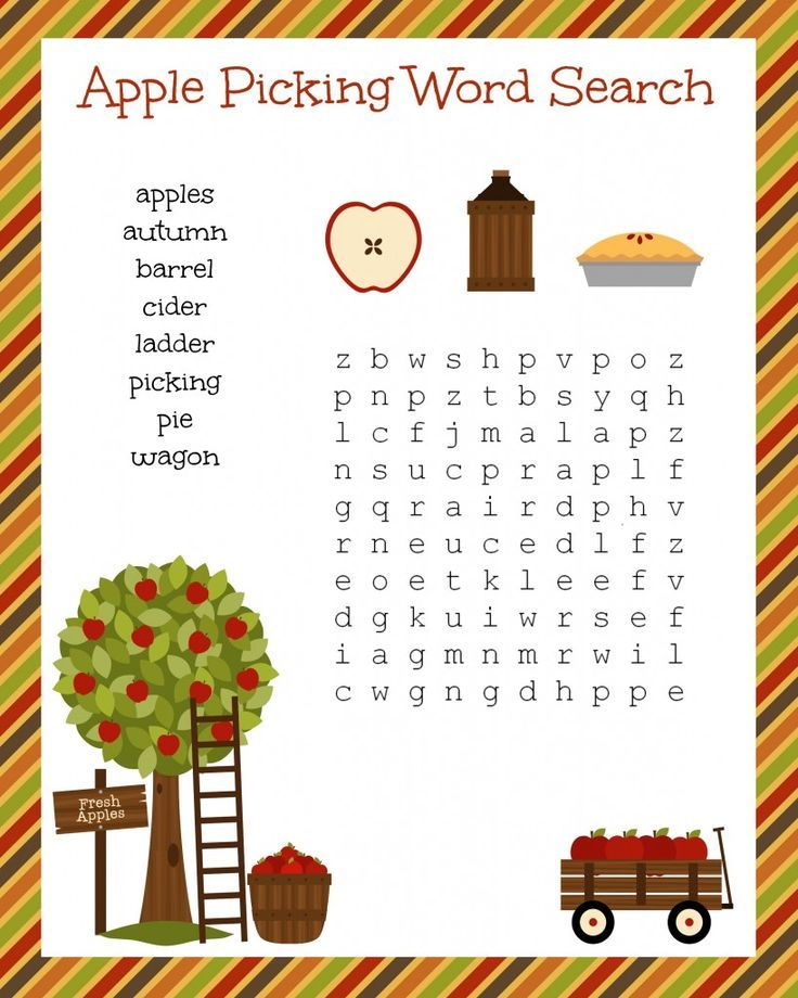 21 Word Search Worksheets For Kindergarten