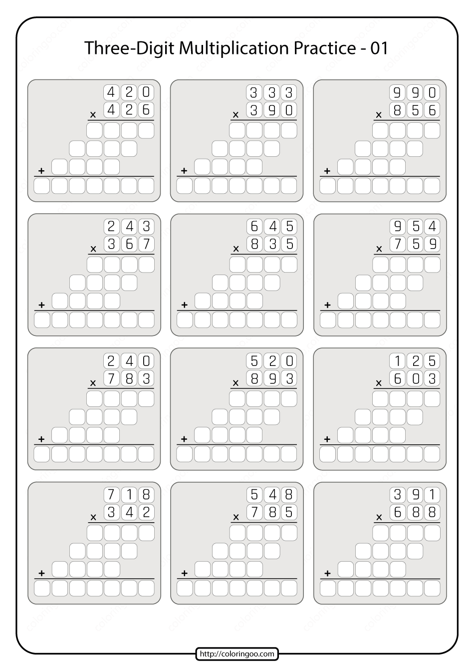 20 2 Digit Multiplication Worksheets For Grade 2 Division