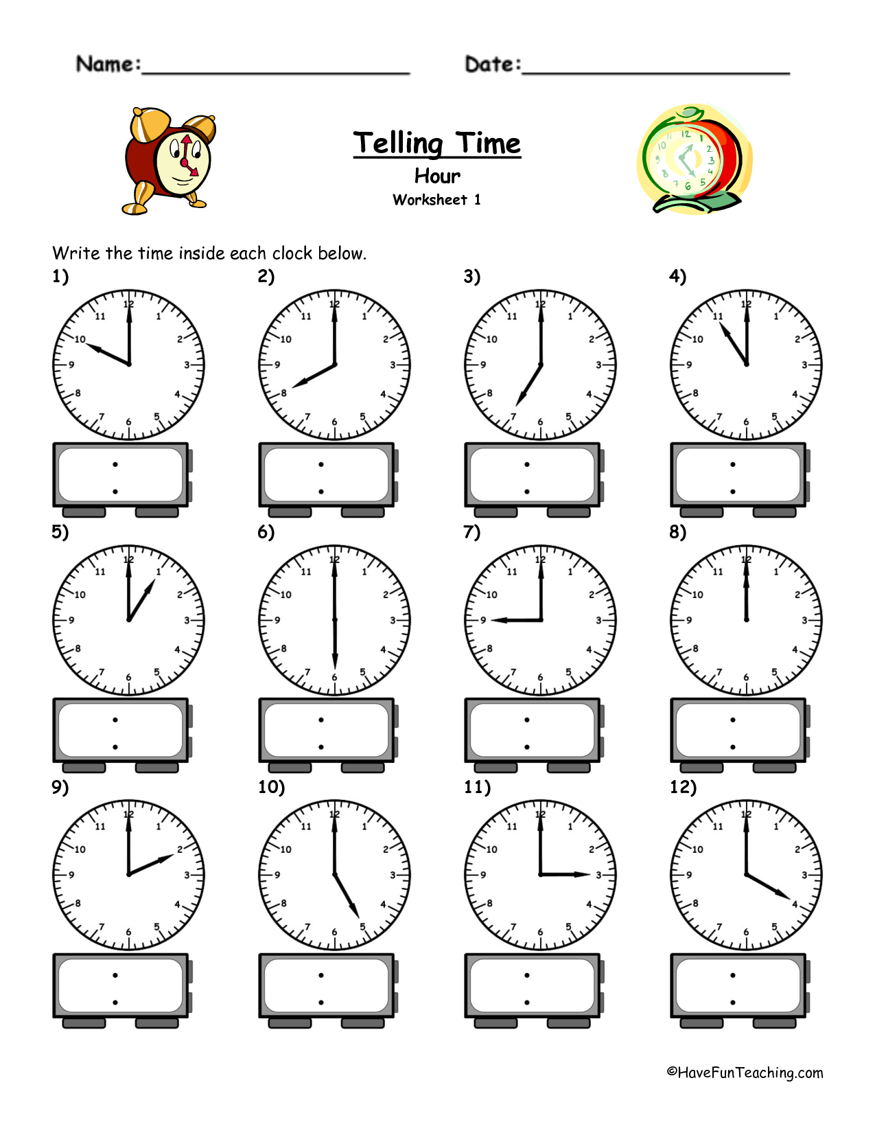 20 2Nd Grade Time Worksheets Free