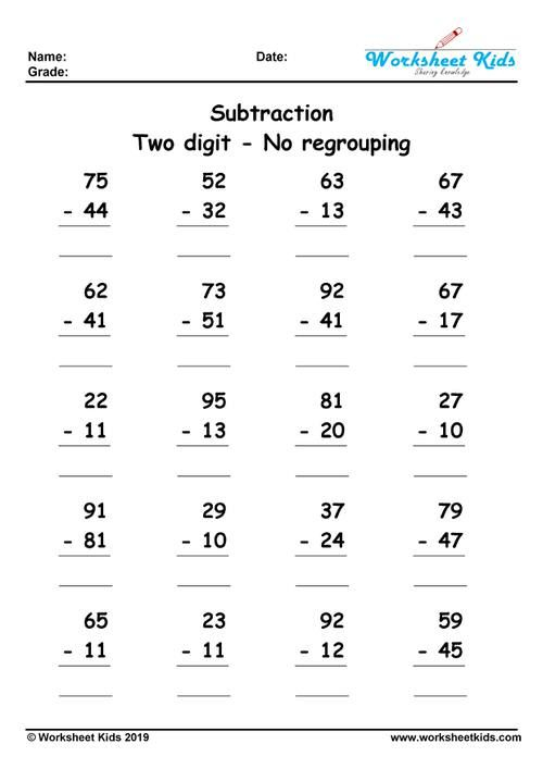 20 Addition And Subtraction Worksheets 0-10