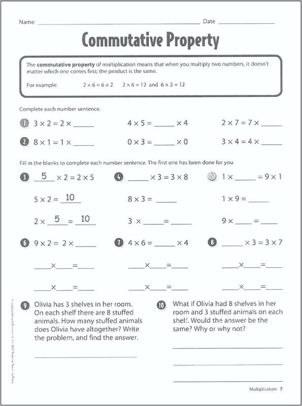 20 Associative Property Of Multiplication 3Rd Grade Worksheets