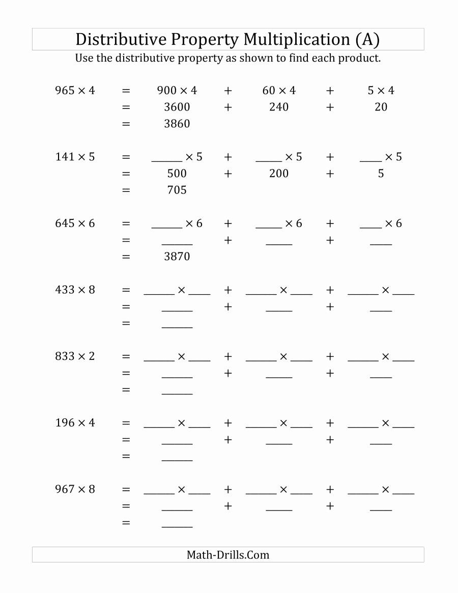 20 Associative Property Of Multiplication 3Rd Grade Worksheets