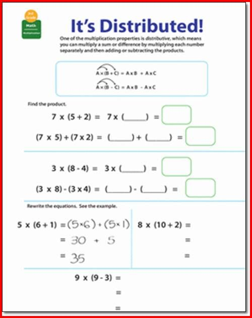 20 Associative Property Of Multiplication 3Rd Grade Worksheets