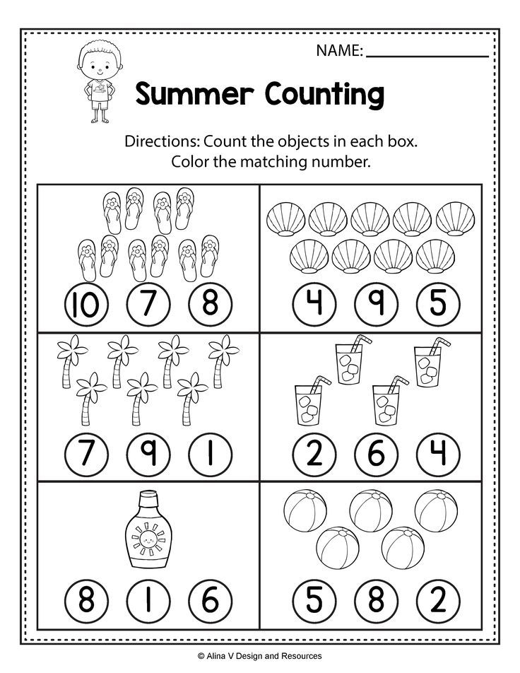 20 Back To School Math Worksheets For Preschool