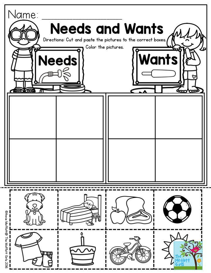 20 Basic Needs Worksheets For Kids Kindergarten