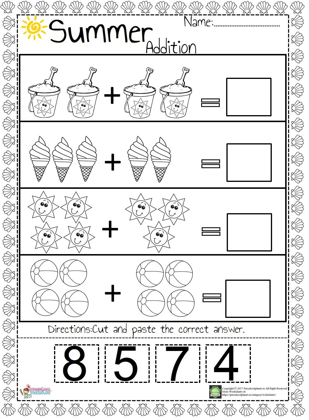 20 Easy Math Addition Worksheets