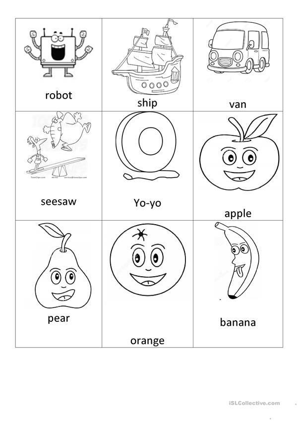 20 English Worksheets For Kindergarten Black And White