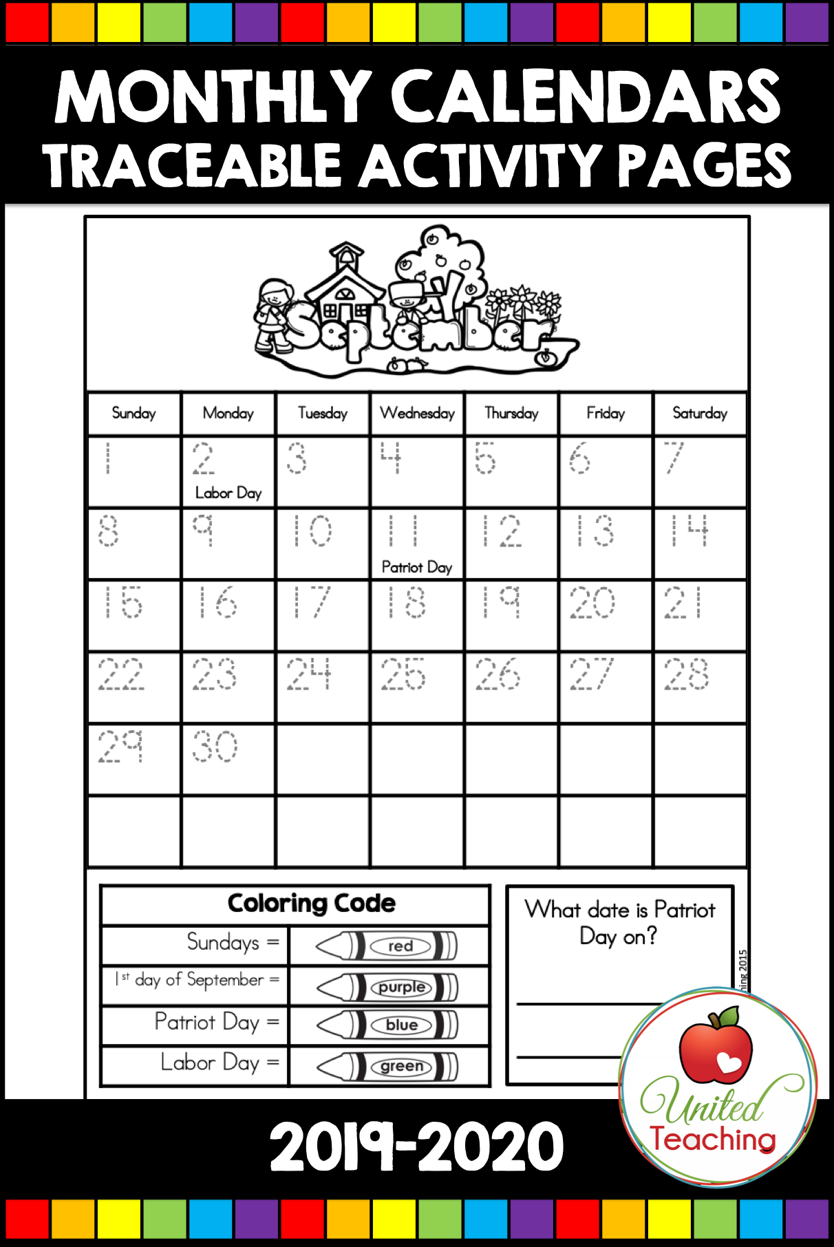 20 Free Calendar Worksheets Kindergarten