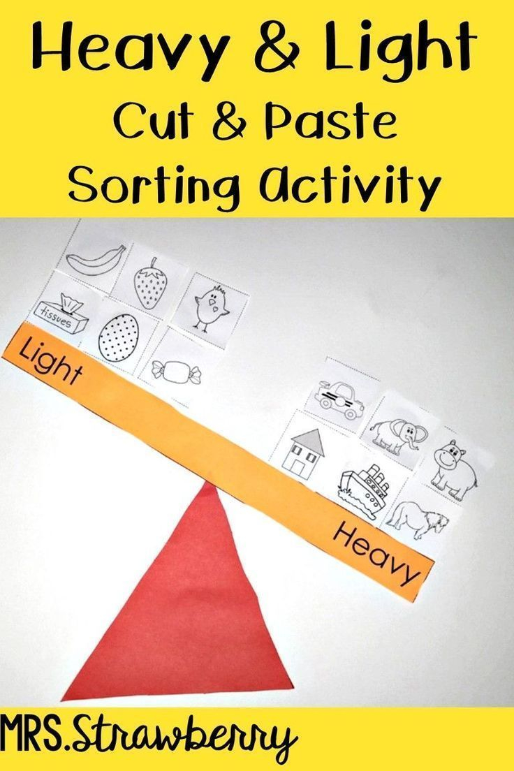 20 Heavy And Light Worksheets Kindergarten Printable