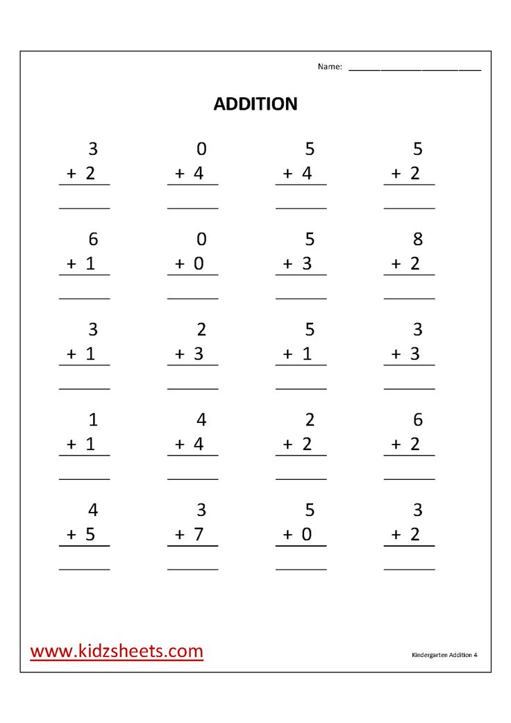 20 Math For Kids Worksheets Kindergarten Printable