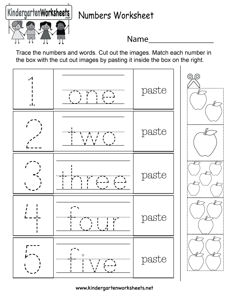 20 Numbers Worksheets Kindergarten Activities