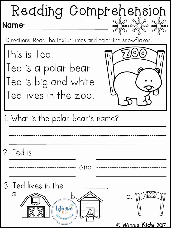 20 Printable Kindergarten Reading Worksheets